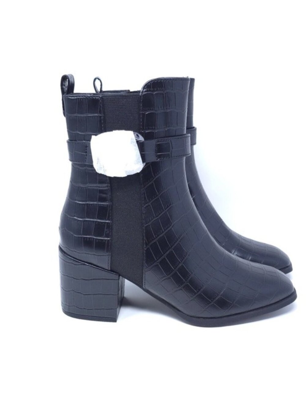 Kenneth Cole Reaction Women's Emerson Fashion Boot, Black Croco, 8M - Picture 3 of 13